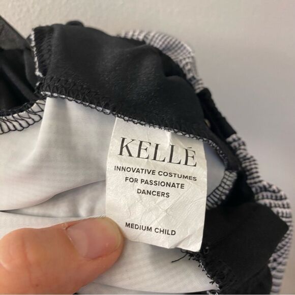 Kelle 2 piece leotard Dance Costume CONFIDENT PLAID TWILL suit 2870 MC child - Picture 5 of 10